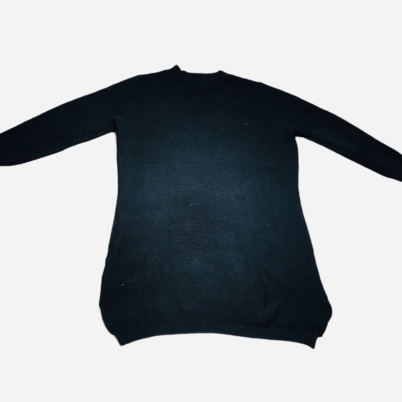 Plus Size Womens Sweater Dress 3X Black Long Sleeve Distressed - Picture 3 of 10